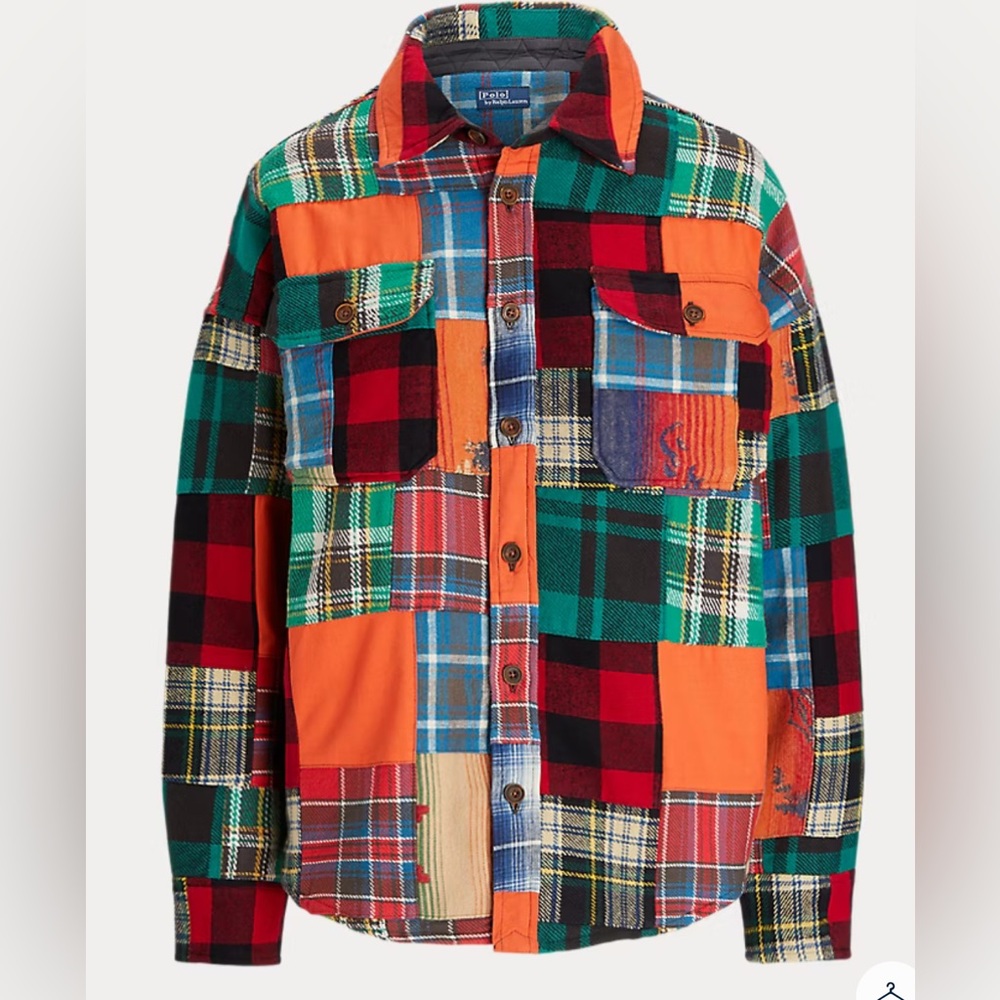 Polo Ralph Lauren Patchwork Over Shirt/ Jacket - image 1